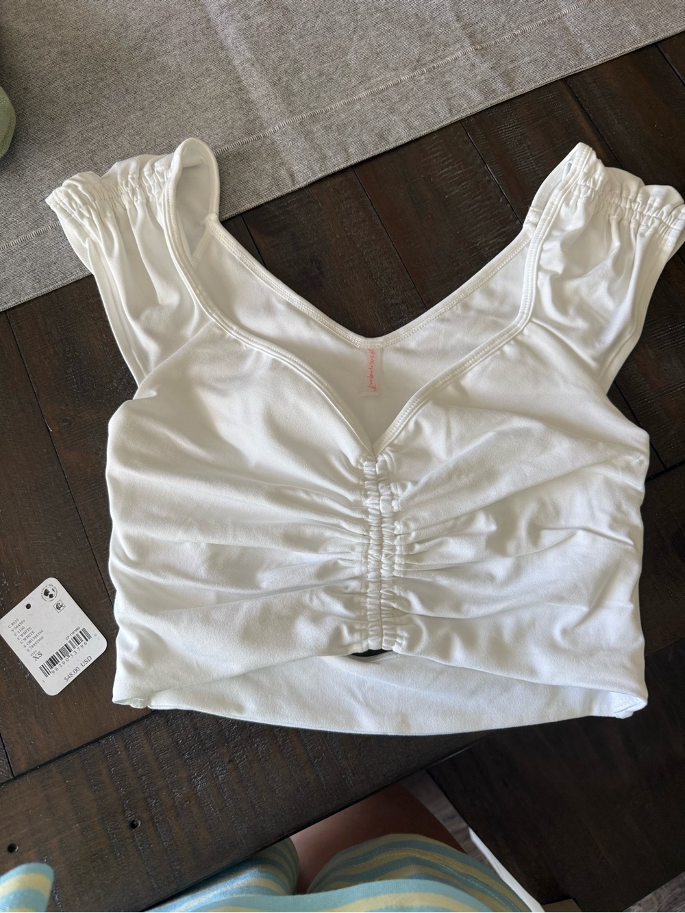 Free People Breathe Deep Crop Top